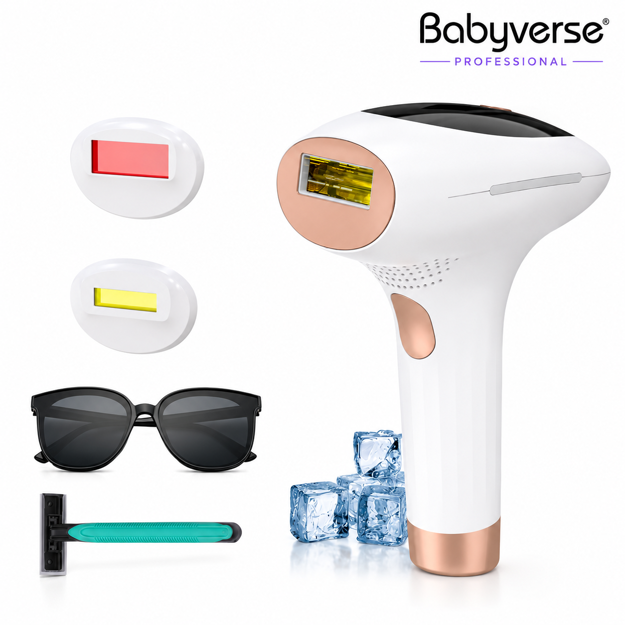 Babyverse IPL Laser Device with Cooling – Pain-Free Hair Removal