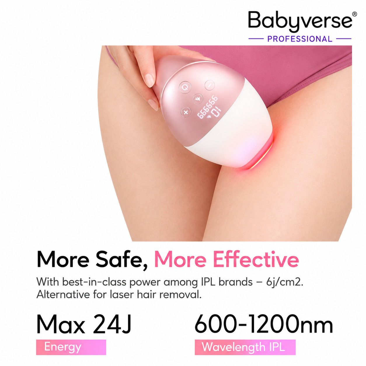 Babyverse IPL Hair Removal Device – Smooth Skin at Home
