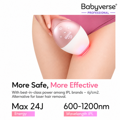 Babyverse IPL Hair Removal Device – Smooth Skin at Home
