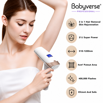 Babyverse IPL Hair Removal Device – Smooth Skin at Home