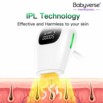 Babyverse SE5 IPL Laser Hair Removal Device – Painless Permanent Hair Reduction